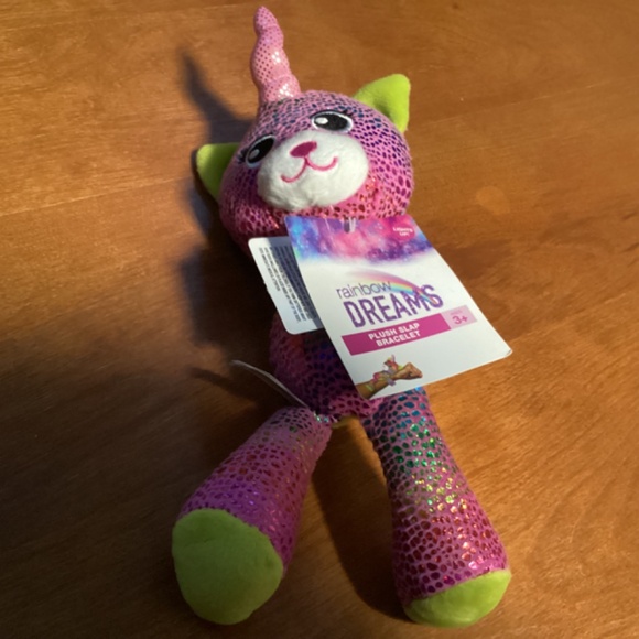 Rainbow Dreams Plush Slap Bracelet New With Tag - Picture 2 of 6
